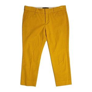 BANANA REPUBLIC Sloan Cropped Pant - Saffron Gold - 4 Petite 4P